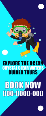Custom Rack Cards Multiple Sizes Explore The Ocean