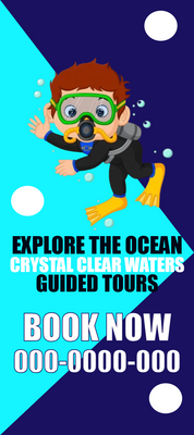 Custom Rack Cards Multiple Sizes Explore The Ocean