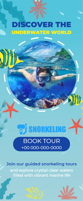 Custom Rack Cards Multiple Sizes Underwater World