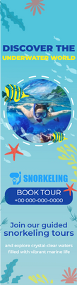 Custom Rack Cards Multiple Sizes Underwater World