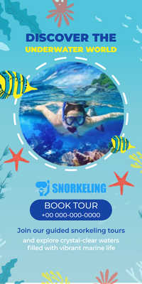 Custom Rack Cards Multiple Sizes Underwater World