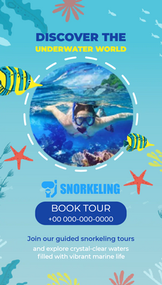 Custom Rack Cards Multiple Sizes Underwater World