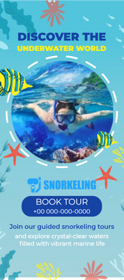Custom Rack Cards Multiple Sizes Underwater World