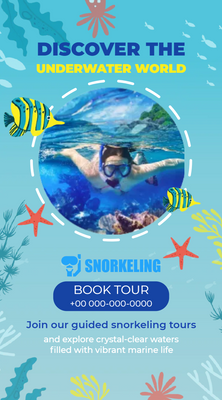 Custom Rack Cards Multiple Sizes Underwater World