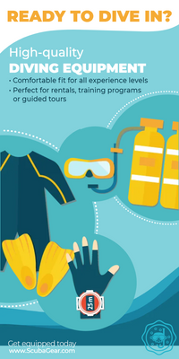 Custom Rack Cards Multiple Sizes Diving Equipment
