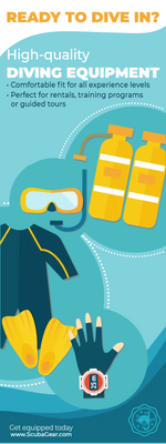 Custom Rack Cards Multiple Sizes Diving Equipment