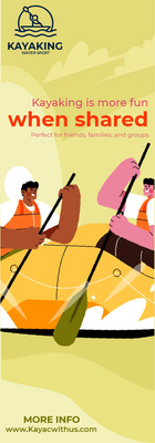 Custom Rack Cards Multiple Sizes Kayaking