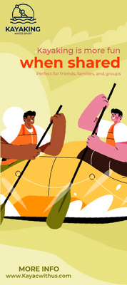 Custom Rack Cards Multiple Sizes Kayaking