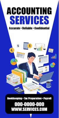 Custom Rack Cards Multiple Sizes Tax Accounting