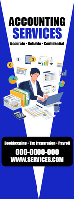 Custom Rack Cards Multiple Sizes Tax Accounting