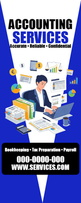 Custom Rack Cards Multiple Sizes Tax Accounting