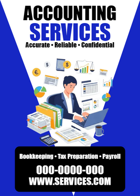 Custom Rack Cards Multiple Sizes Tax Accounting