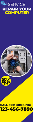 Custom Rack Cards Multiple Sizes Service Repair