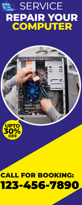 Custom Rack Cards Multiple Sizes Service Repair