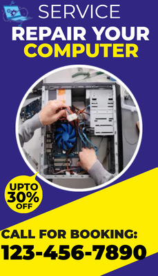 Custom Rack Cards Multiple Sizes Service Repair