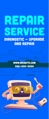 Custom Rack Cards Multiple Sizes Diagnostic - Upgrade