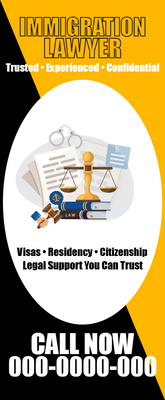Custom Rack Cards Multiple Sizes Immigration Lawyer