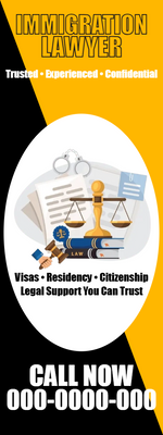 Custom Rack Cards Multiple Sizes Immigration Lawyer
