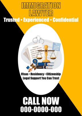 Custom Rack Cards Multiple Sizes Immigration Lawyer