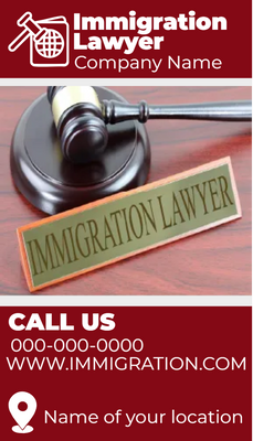 Custom Rack Cards Multiple Sizes Immigration Services