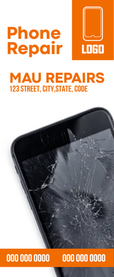 Custom Rack Cards Multiple Sizes Phone Repair