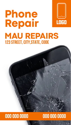 Custom Rack Cards Multiple Sizes Phone Repair
