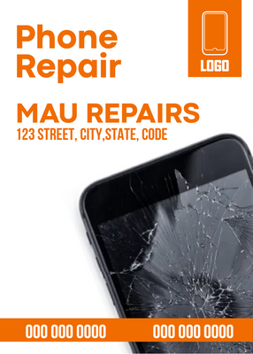 Custom Rack Cards Multiple Sizes Phone Repair
