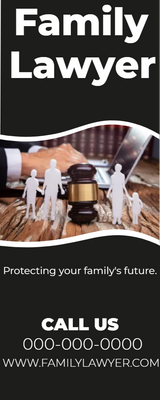 Custom Rack Cards Multiple Sizes Family Protection