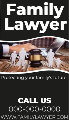 Custom Rack Cards Multiple Sizes Family Protection