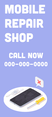Custom Rack Cards Multiple Sizes Mobile Repair