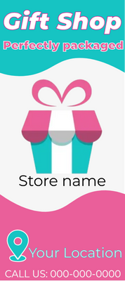 Custom Rack Cards Multiple Sizes Gift Shop