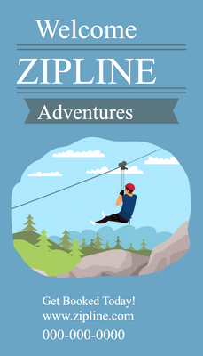 Custom Rack Cards Multiple Sizes Zipline
