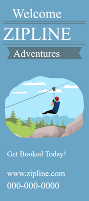 Custom Rack Cards Multiple Sizes Zipline