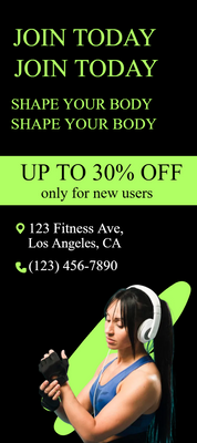 Custom Rack Cards Multiple Sizes Shape Your Body