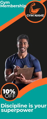 Custom Rack Cards Multiple Sizes Gym Membership