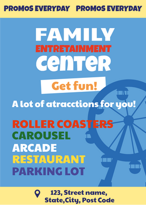 Custom Rack Cards Multiple Sizes Family Center