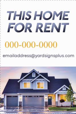 Custom Outdoor Yard Signs Multiple Sizes Home for Rent