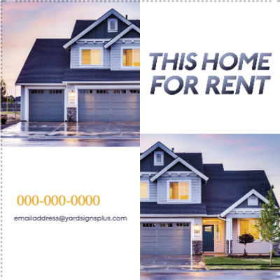 Custom Outdoor Yard Signs Multiple Sizes Home for Rent