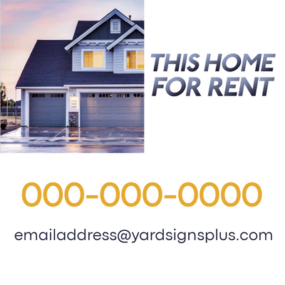 Custom Outdoor Yard Signs Multiple Sizes Home for Rent