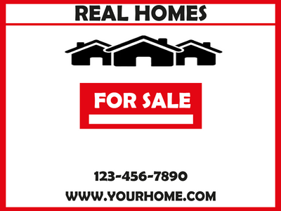 Custom Outdoor Yard Signs Multiple Sizes Real Home