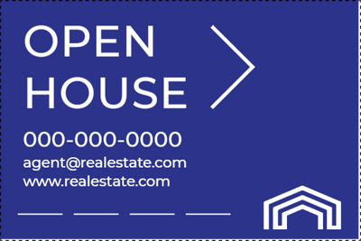 Custom Outdoor Yard Signs Multiple Sizes Open House