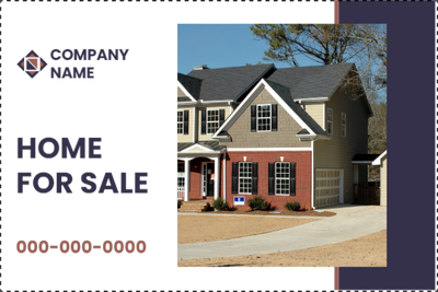 Custom Outdoor Yard Signs Multiple Sizes Home for Sale