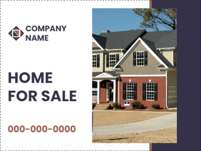 Custom Outdoor Yard Signs Multiple Sizes Home for Sale