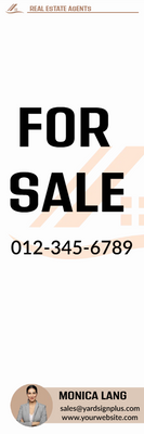 Custom Outdoor Yard Signs Multiple Sizes For Sale