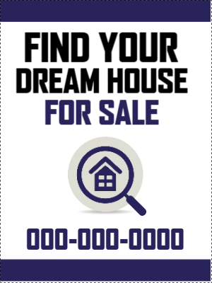 Custom Outdoor Yard Signs Multiple Sizes Dream Home