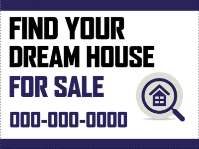 Custom Outdoor Yard Signs Multiple Sizes Dream Home