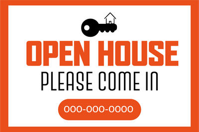 Custom Outdoor Yard Signs Multiple Sizes Open House