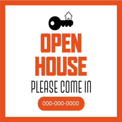 Custom Outdoor Yard Signs Multiple Sizes Open House