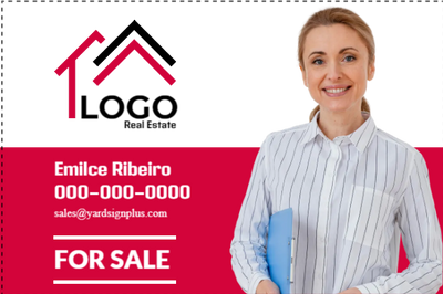 Custom Outdoor Yard Signs Multiple Sizes Logo Real Estate