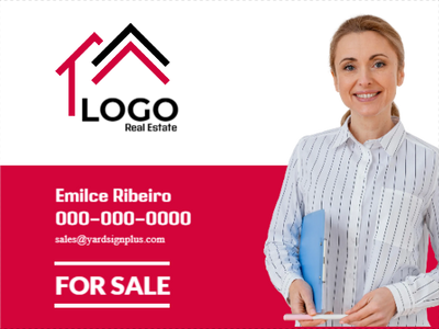 Custom Outdoor Yard Signs Multiple Sizes Logo Real Estate